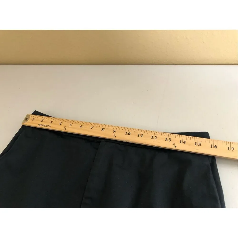 Lauren Ralph Lauren Black Pencil Skirt Size 10 Stretch Cotton